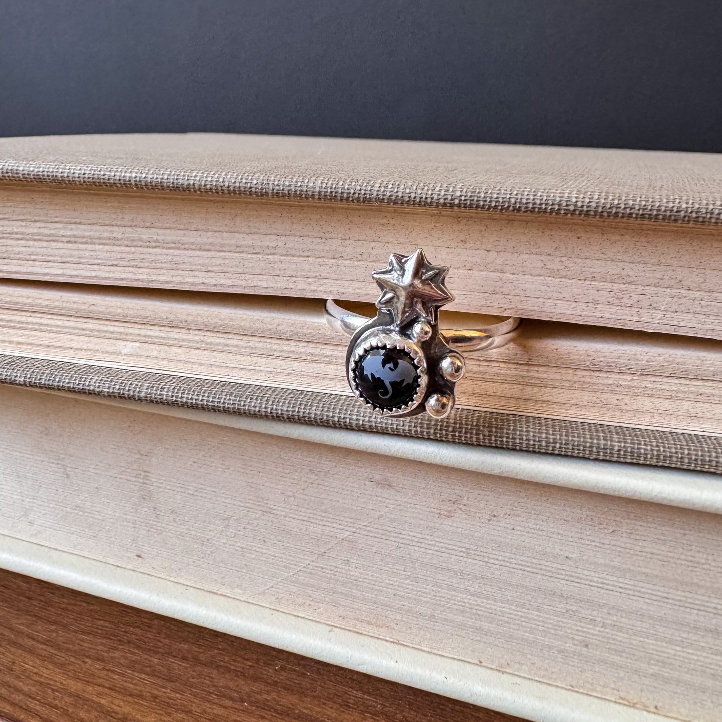Dragon’s Eye Black Onyx Ring