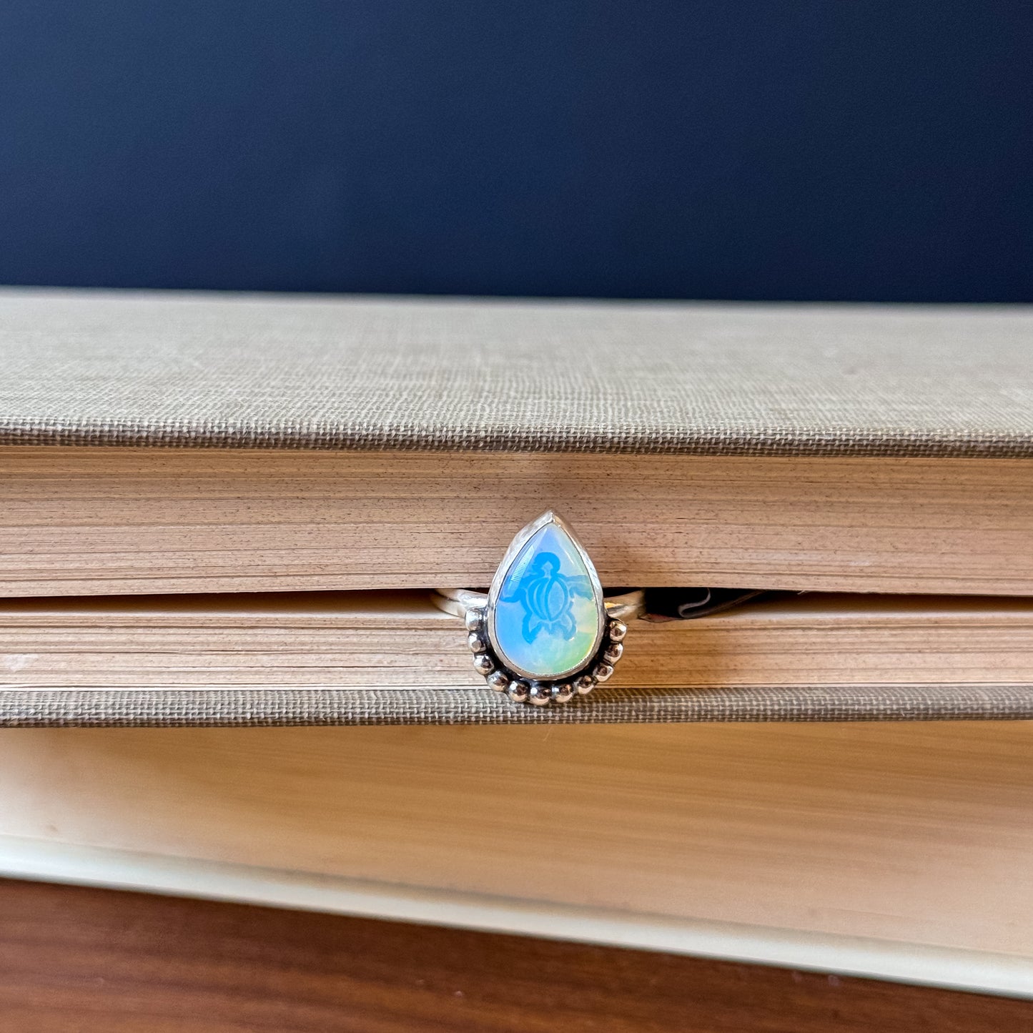 Sea Turtle Opalite Ring