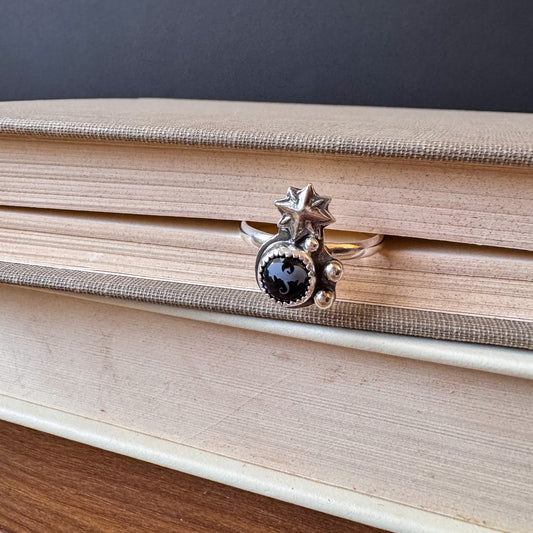Dragon’s Eye Black Onyx Ring