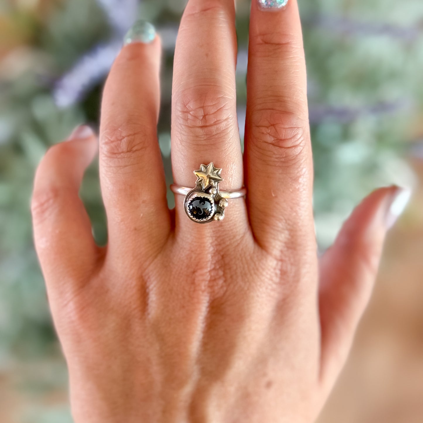 Dragon’s Eye Black Onyx Ring