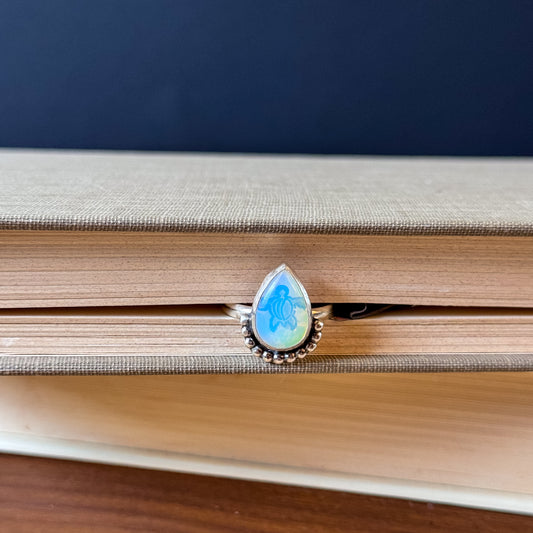 Sea Turtle Opalite Ring